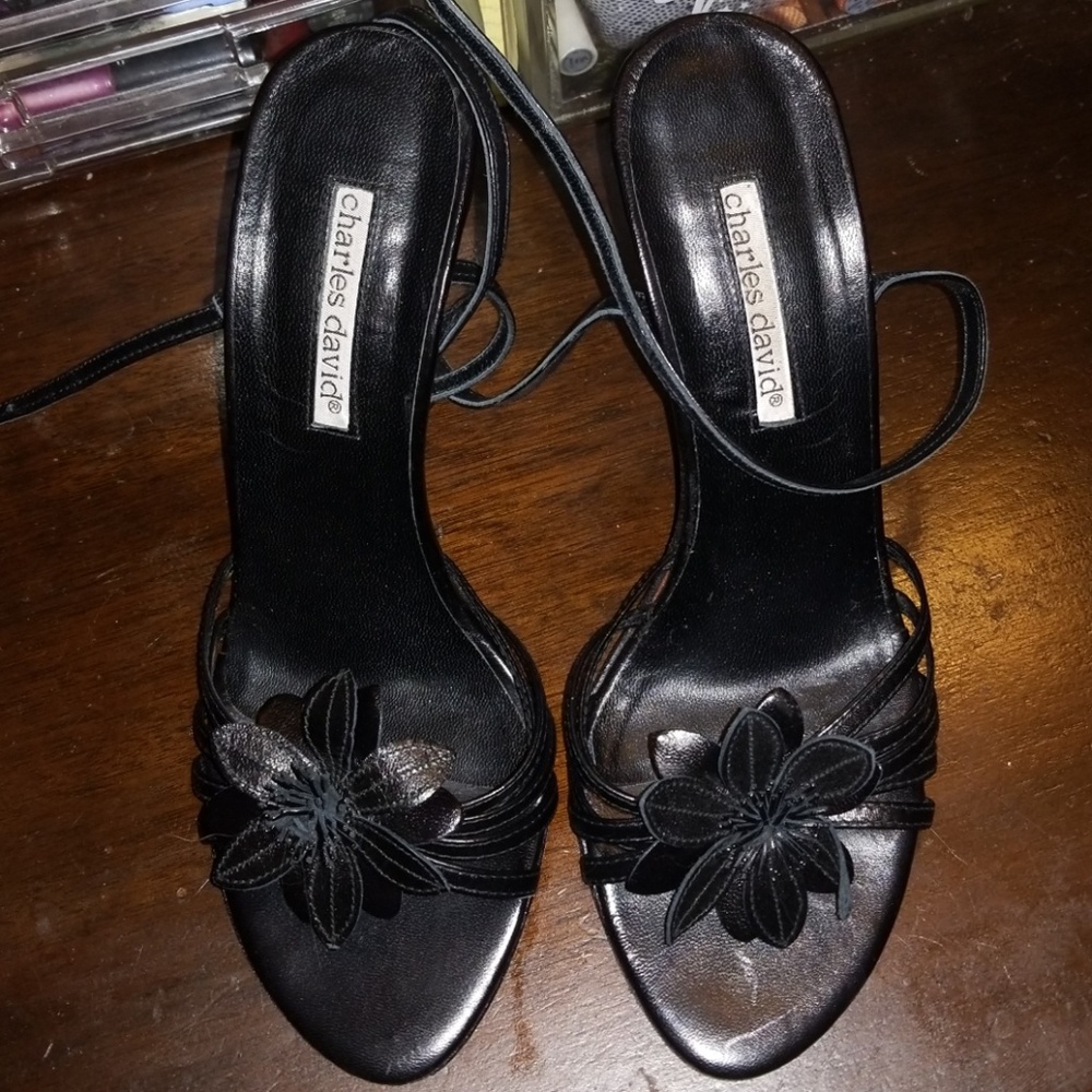 Charles David ankle strap heels sandals